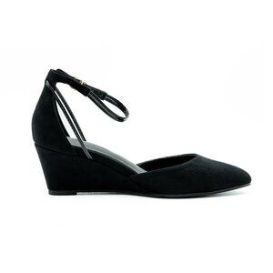 Black Suede Wedges